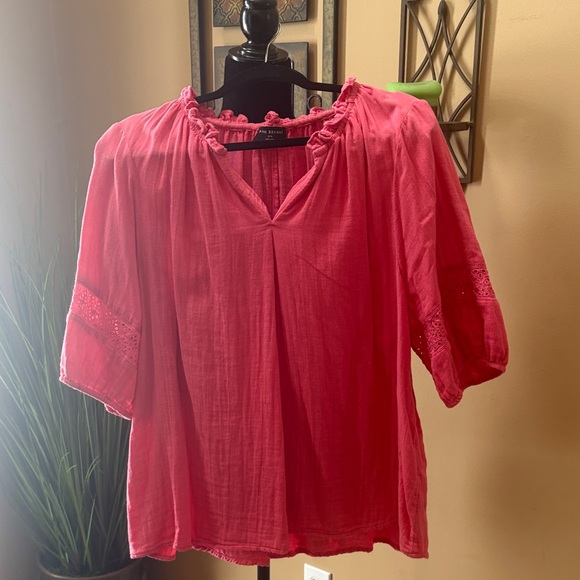 Lane Bryant Tops - Lane Bryant Vibrant Pink Blouse